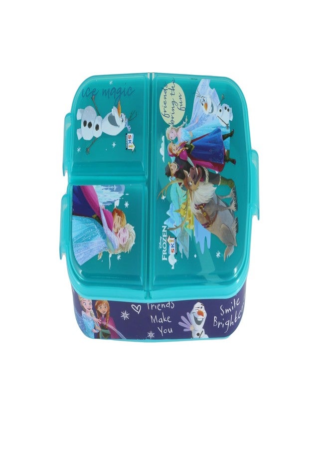SKi Homeware SKI Homewae Trio 3 Compartment Bento Lunch/Snack Box for Your Kids' School, Picnic, Sports - for Return Gifts or Party Favours- Frozen - Image 1